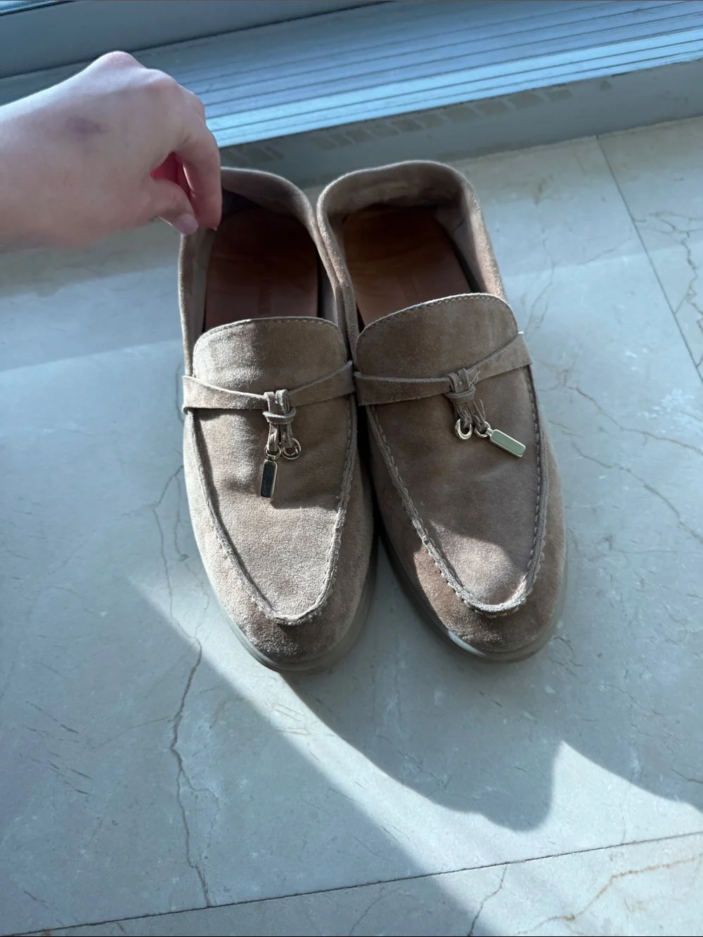Women’s nude Steve Madden loafers